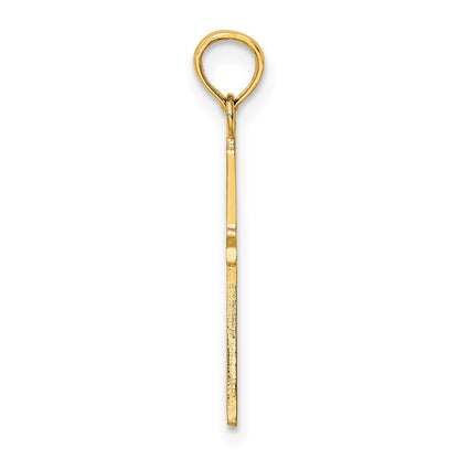 10K Yellow Gold 10K Polished Cross Charm