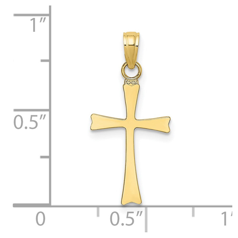 10K Yellow Gold 10K Polished Cross Charm