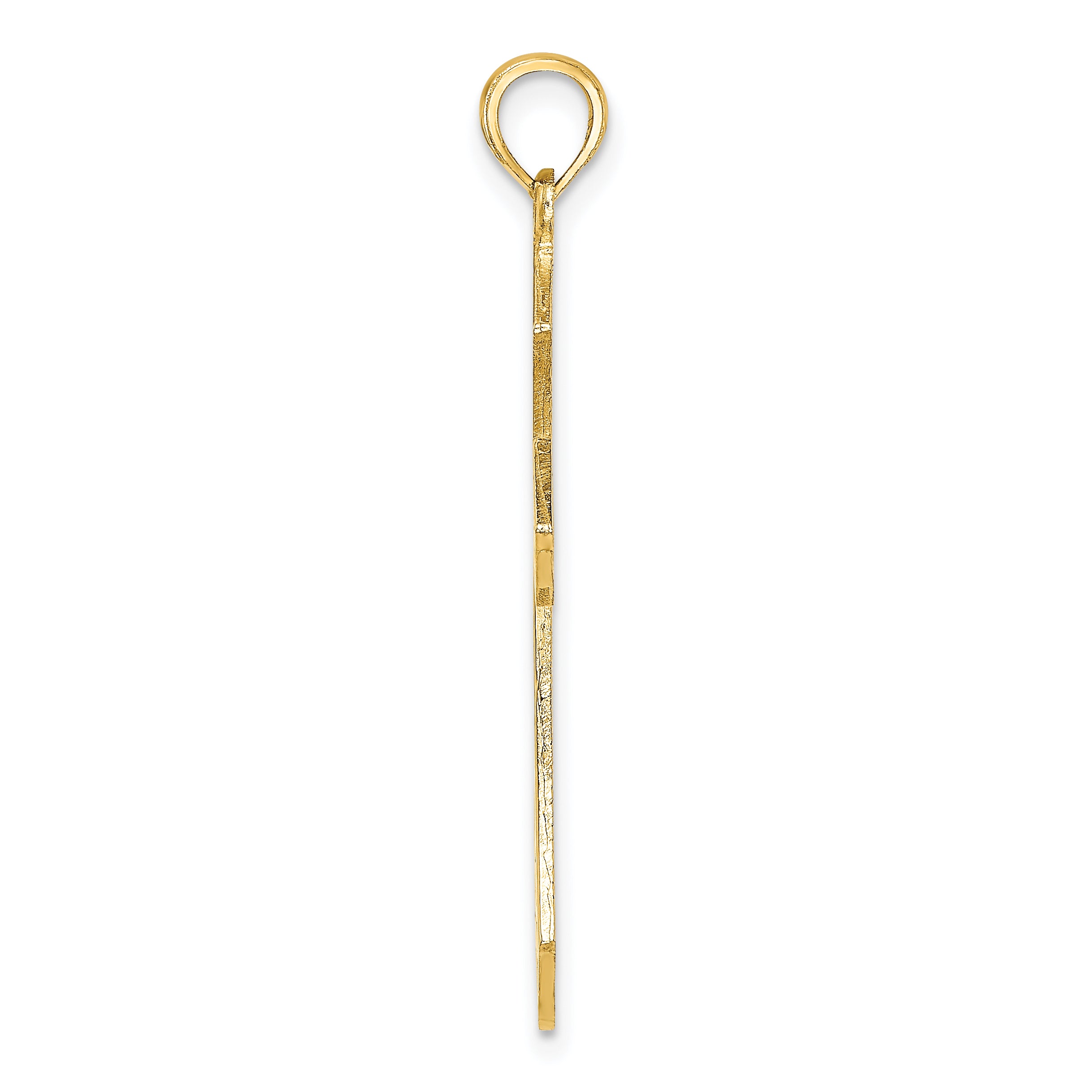 10K Yellow Gold 10K Filigree Cross Charm
