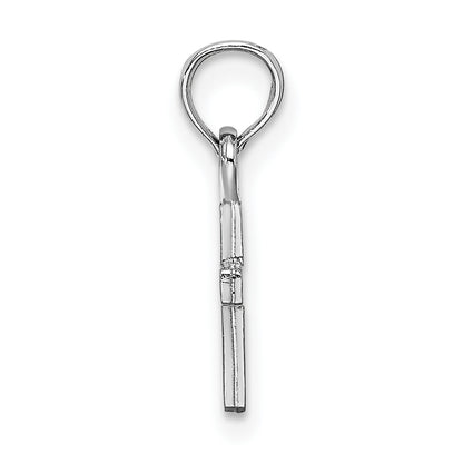 10K White Gold 10K Polished Mini Cross Charm