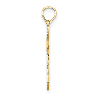 10K Yellow Gold 10K Filigree Cross Charm
