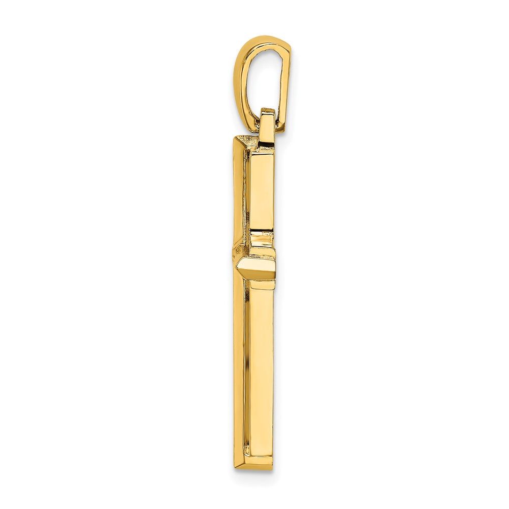 10K Yellow Gold 10K Polished Cross Charm