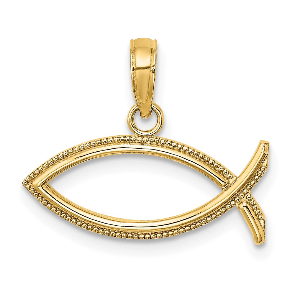 10K Yellow Gold 10K Ichthus Charm