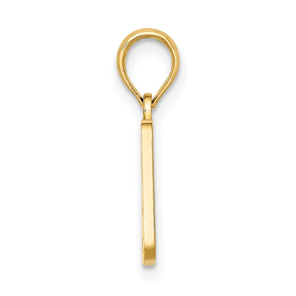 10K Yellow Gold 10K Obx North Carolina License Plate Charm