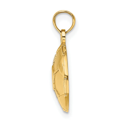 10K Yellow Gold 10K Engraveable Soccer Ball Charm