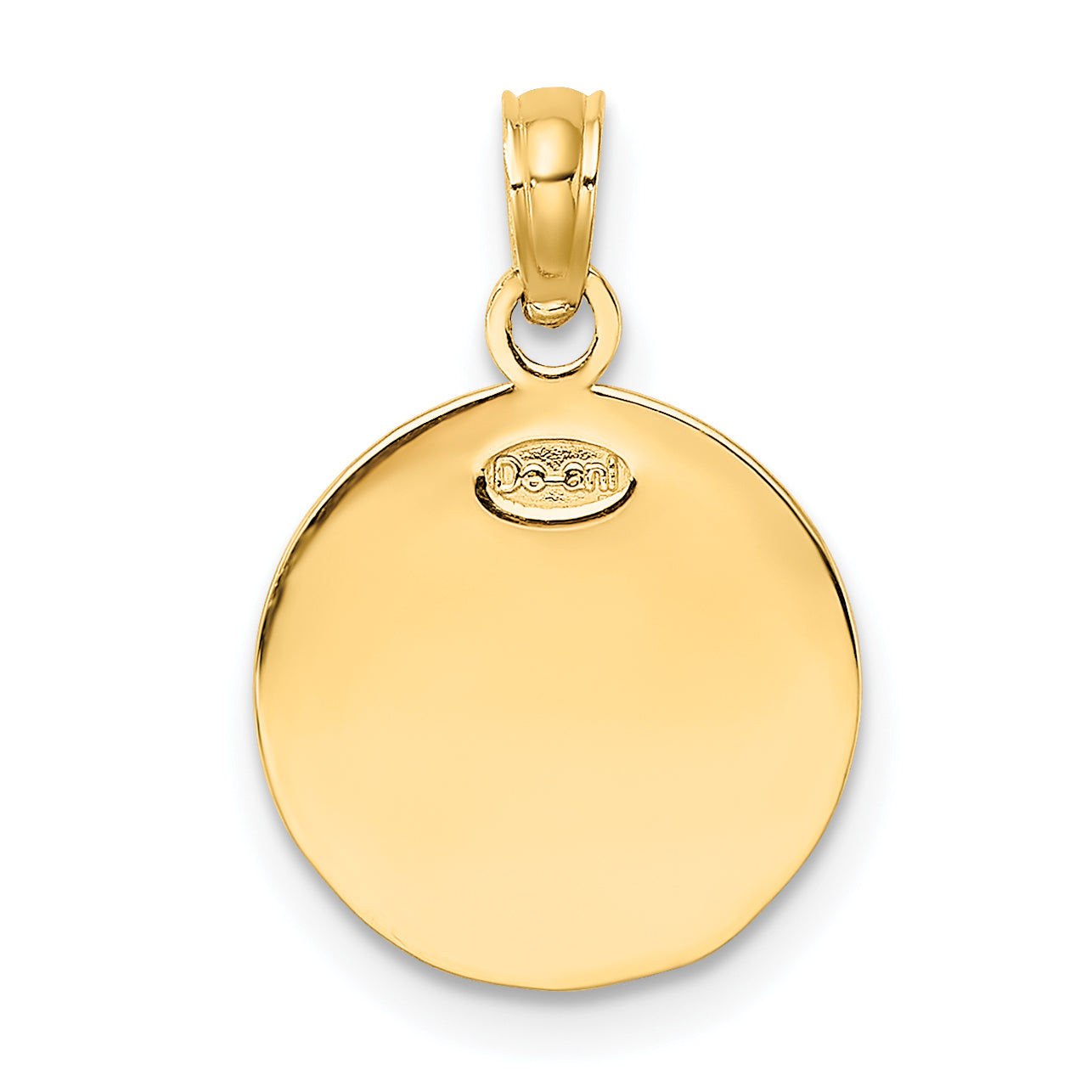 10K Yellow Gold 10K Engraveable Soccer Ball Charm