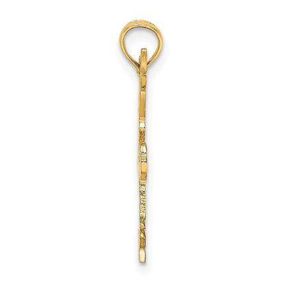 10K Yellow Gold Gymnastics Charm