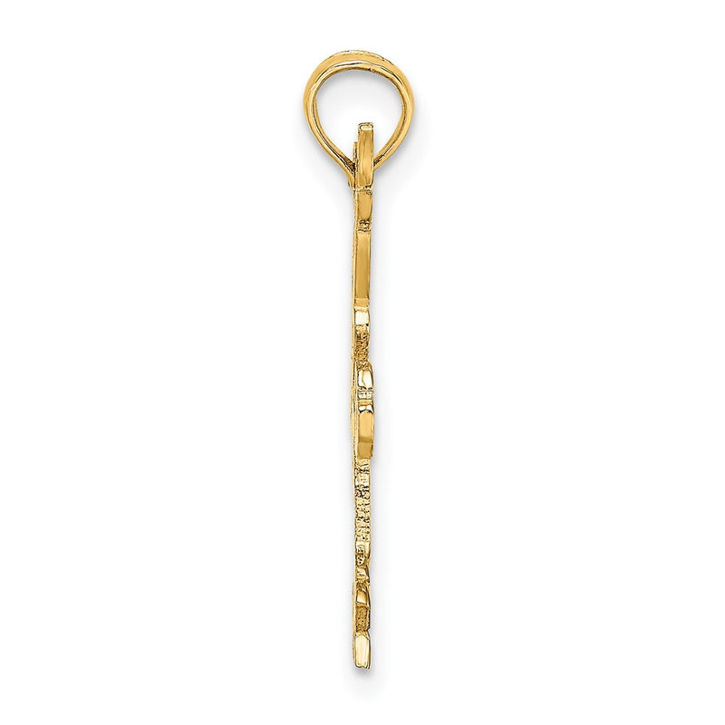 10K Yellow Gold Gymnastics Charm