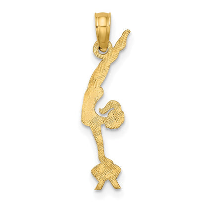 10K Yellow Gold Gymnastics Charm