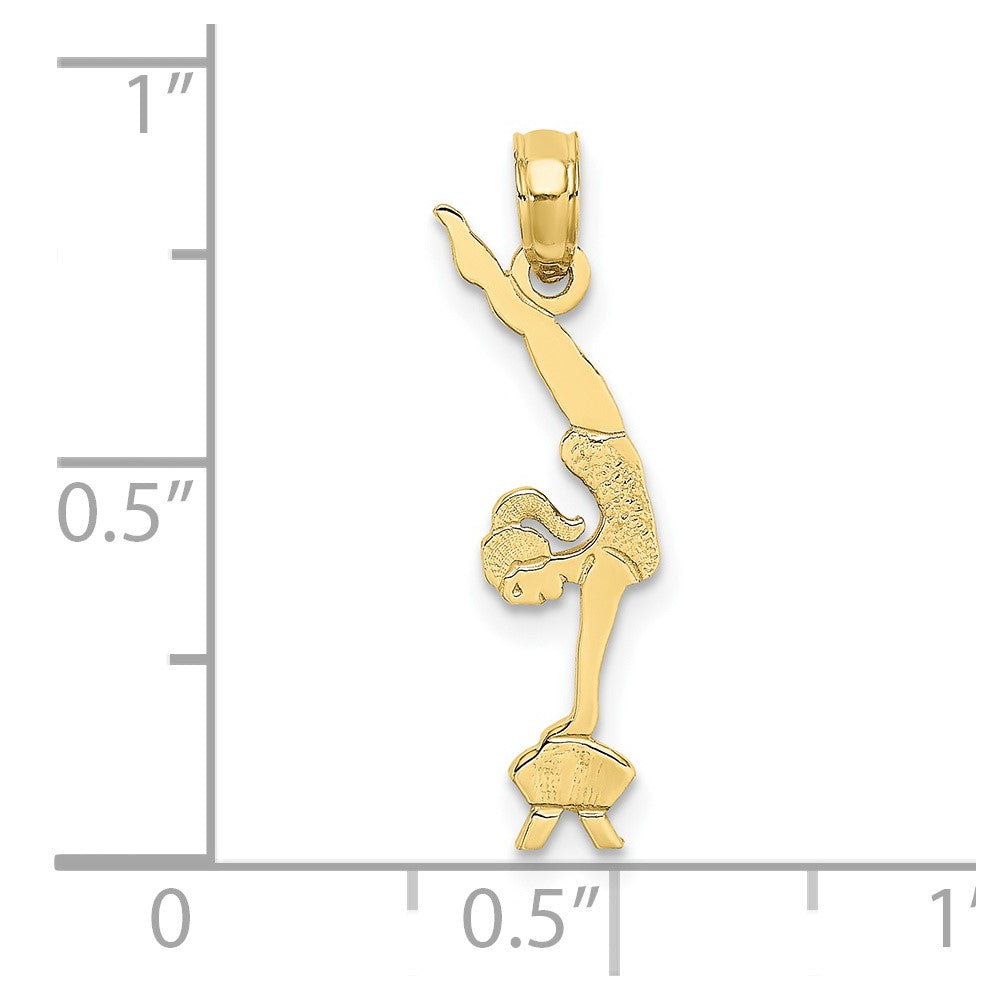 10K Yellow Gold Gymnastics Charm