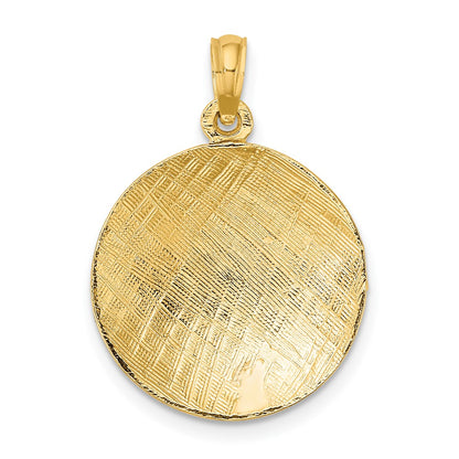 10K Yellow Gold 10K Polished Volleyball Charm