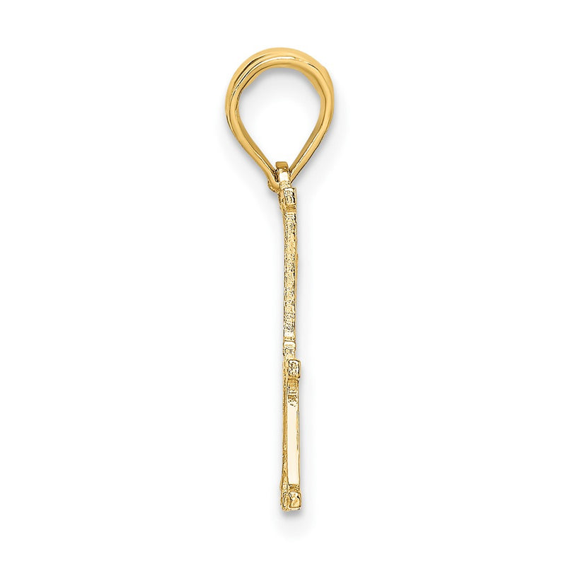 10K Yellow Gold 10K #1 Papa Cut-Out Charm