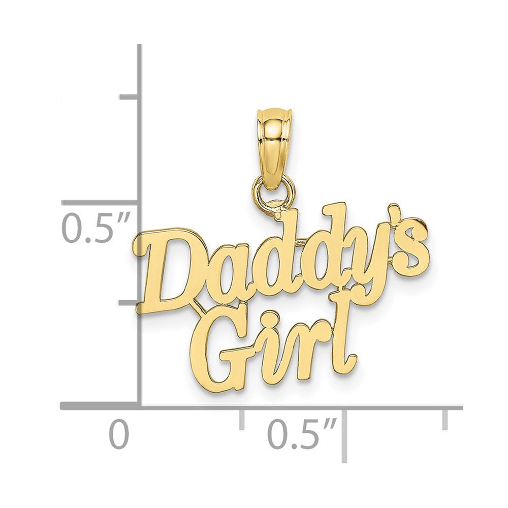 10K Yellow Gold 10K Daddys Girl Charm