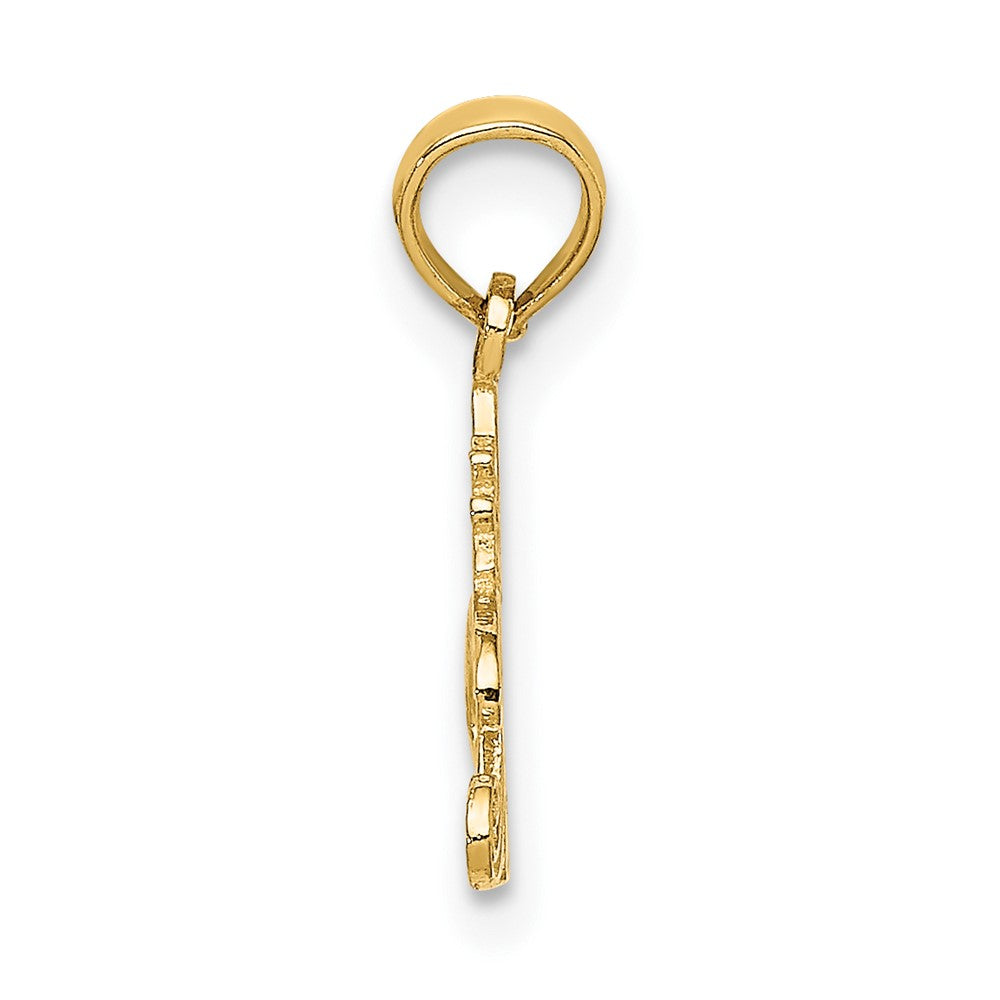10K Yellow Gold 10K #1 Princess Charm