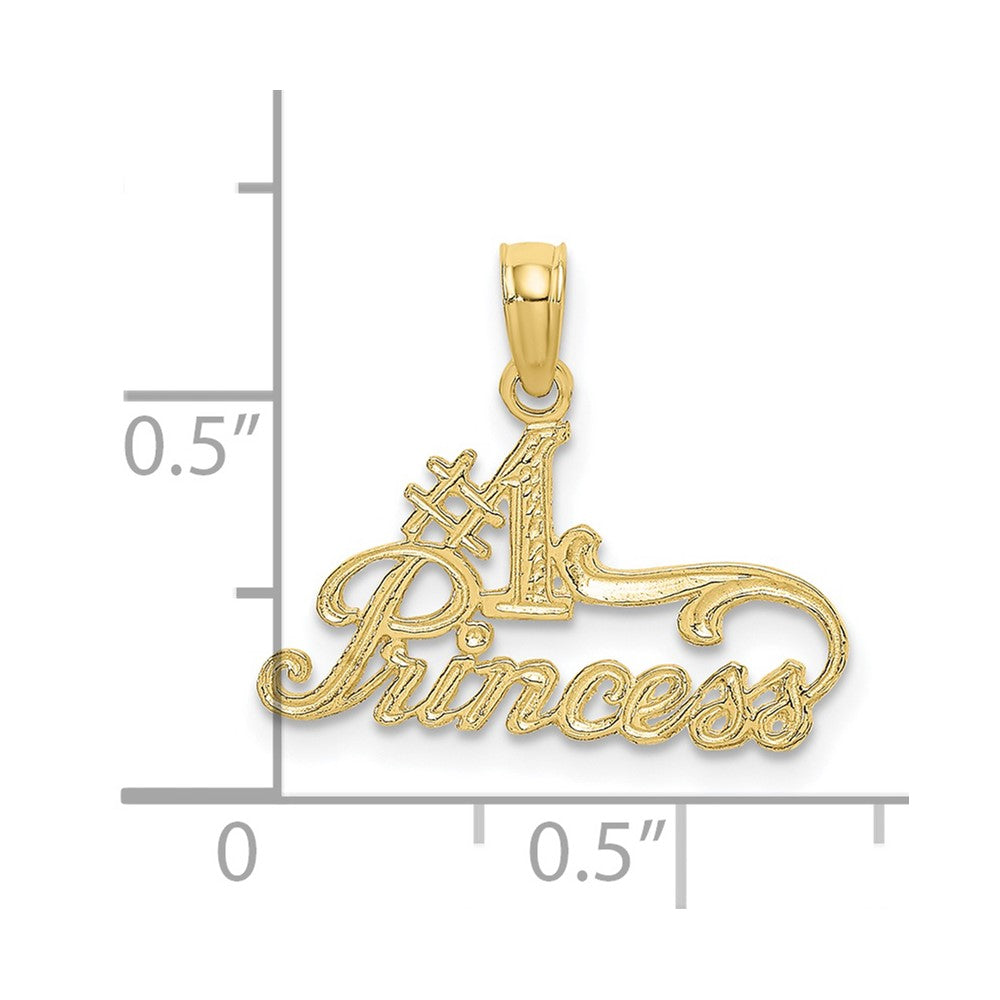 10K Yellow Gold 10K #1 Princess Charm