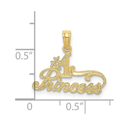 10K Yellow Gold 10K #1 Princess Charm