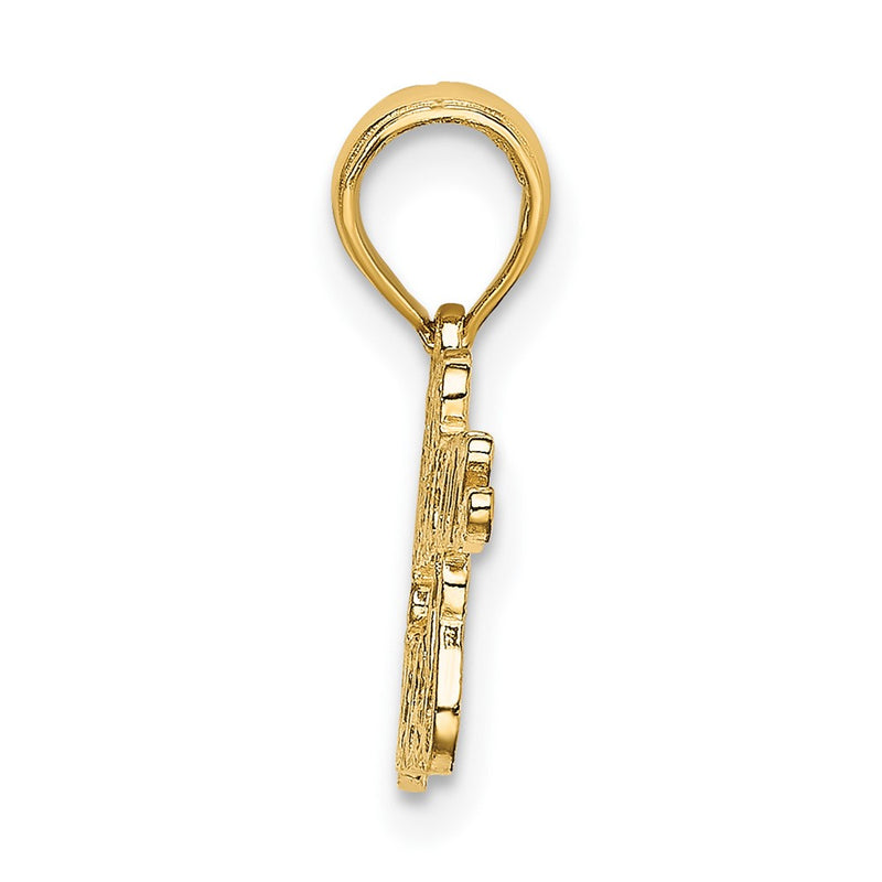 10K Yellow Gold 10K Puerto Rican Princess Charm
