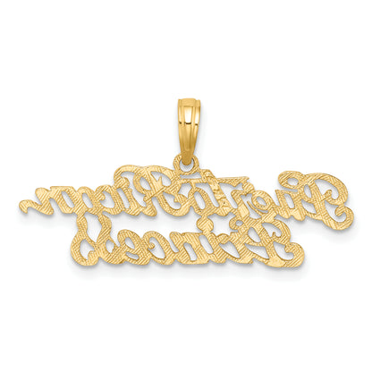 10K Yellow Gold 10K Puerto Rican Princess Charm
