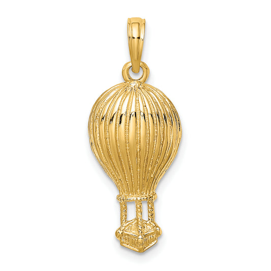 10K Yellow Gold 10K Polished Hot Air Ballon Charm