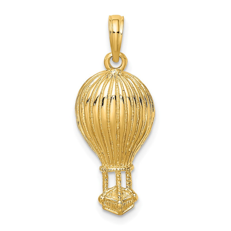 10K Yellow Gold 10K Polished Hot Air Ballon Charm