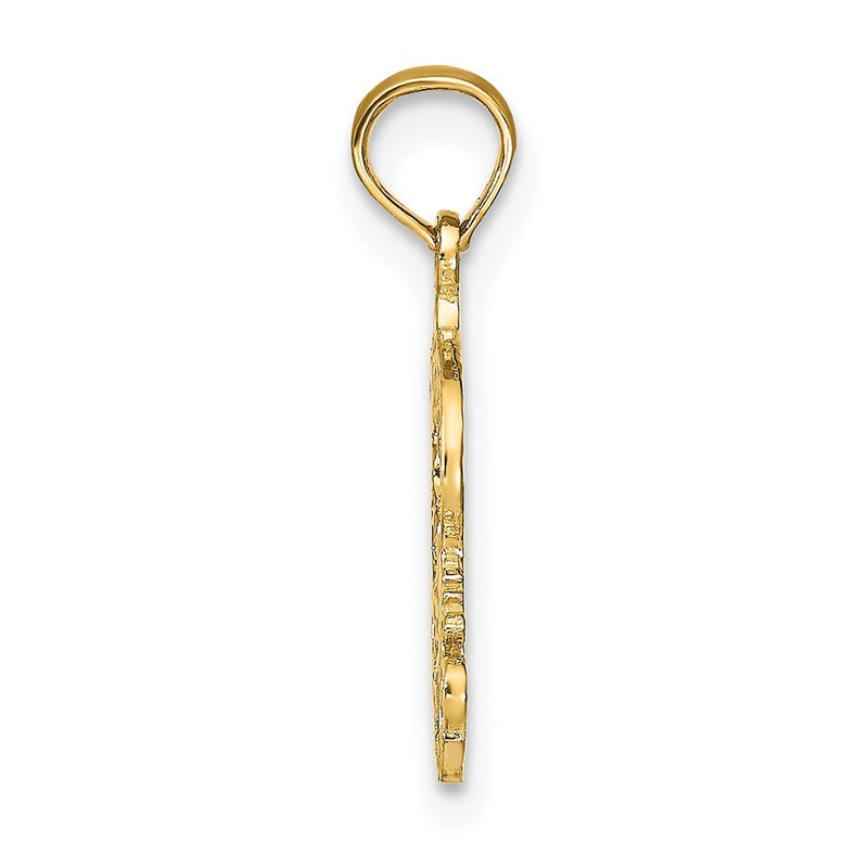 10K Yellow Gold 10K Pisces Zodiac Charm