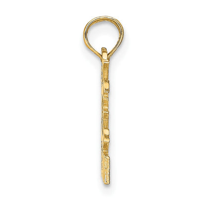 10K Yellow Gold 10K Gemini Zodiac Charm