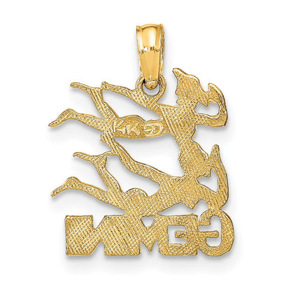 10K Yellow Gold 10K Gemini Zodiac Charm