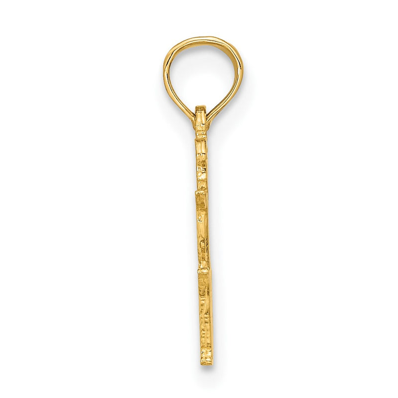 10K Yellow Gold 10K Virgo Zodiac Charm