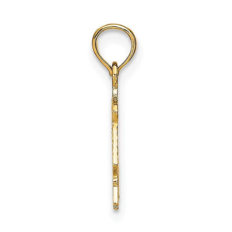 10K Yellow Gold 10K Libra Zodiac Charm