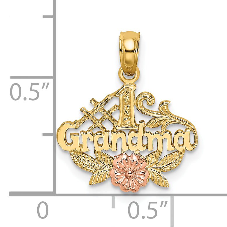 10K Two-Tone 10K Two-Tone #1 Grandma W/ Flower Charm