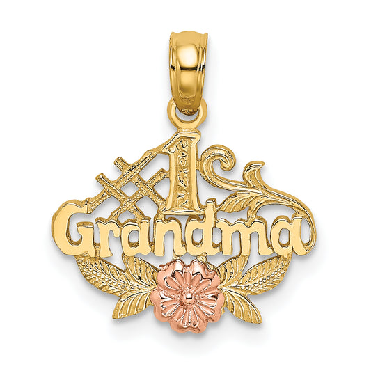 10K Two-Tone 10K Two-Tone #1 Grandma W/ Flower Charm