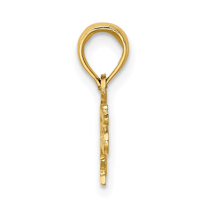 10K Yellow Gold Firefighter'S Wife Charm