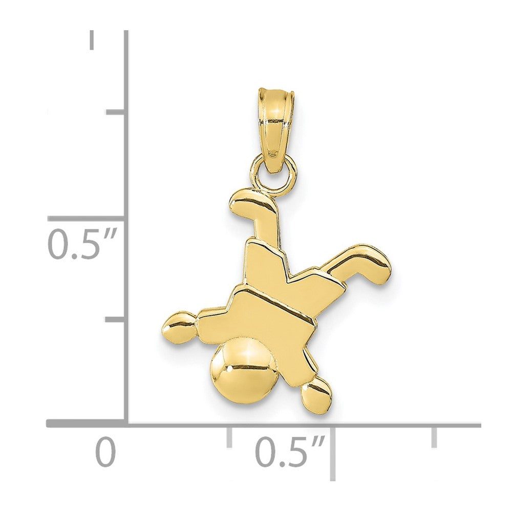 10K Yellow Gold 10K Little Boy Pendant