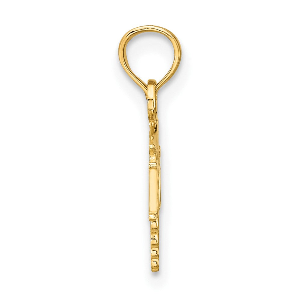 10K Yellow Gold 10K Rn Caduceus Charm