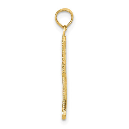 10K Yellow Gold Fancy Cross Pendant
