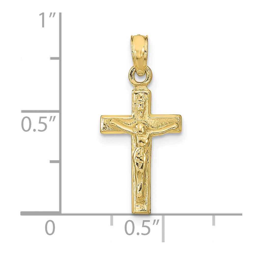 10K Yellow Gold Crucifix Pendant