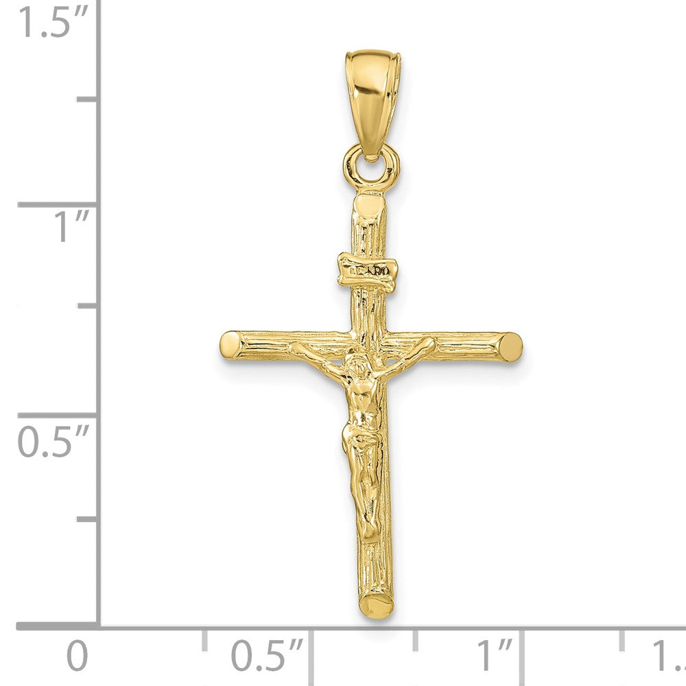 10K Yellow Gold Crucifix Pendant