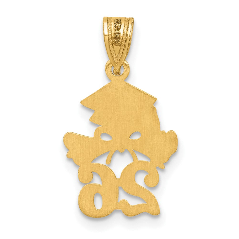 10K Yellow Gold 10K Graduation Cap And Diploma - 2026 Charm