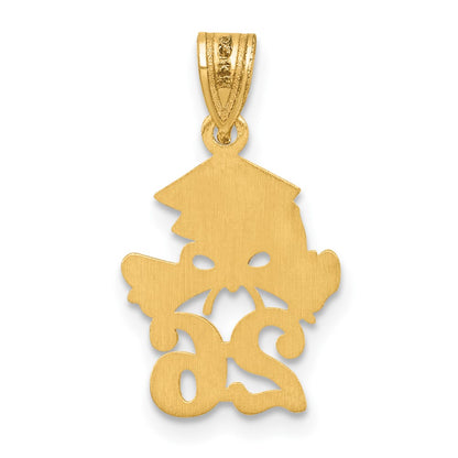 10K Yellow Gold 10K Graduation Cap And Diploma - 2026 Charm