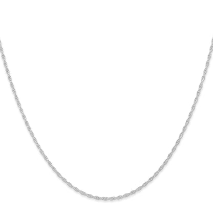 10K White Gold 10K 1.15mm Carded Cable Rope Chain