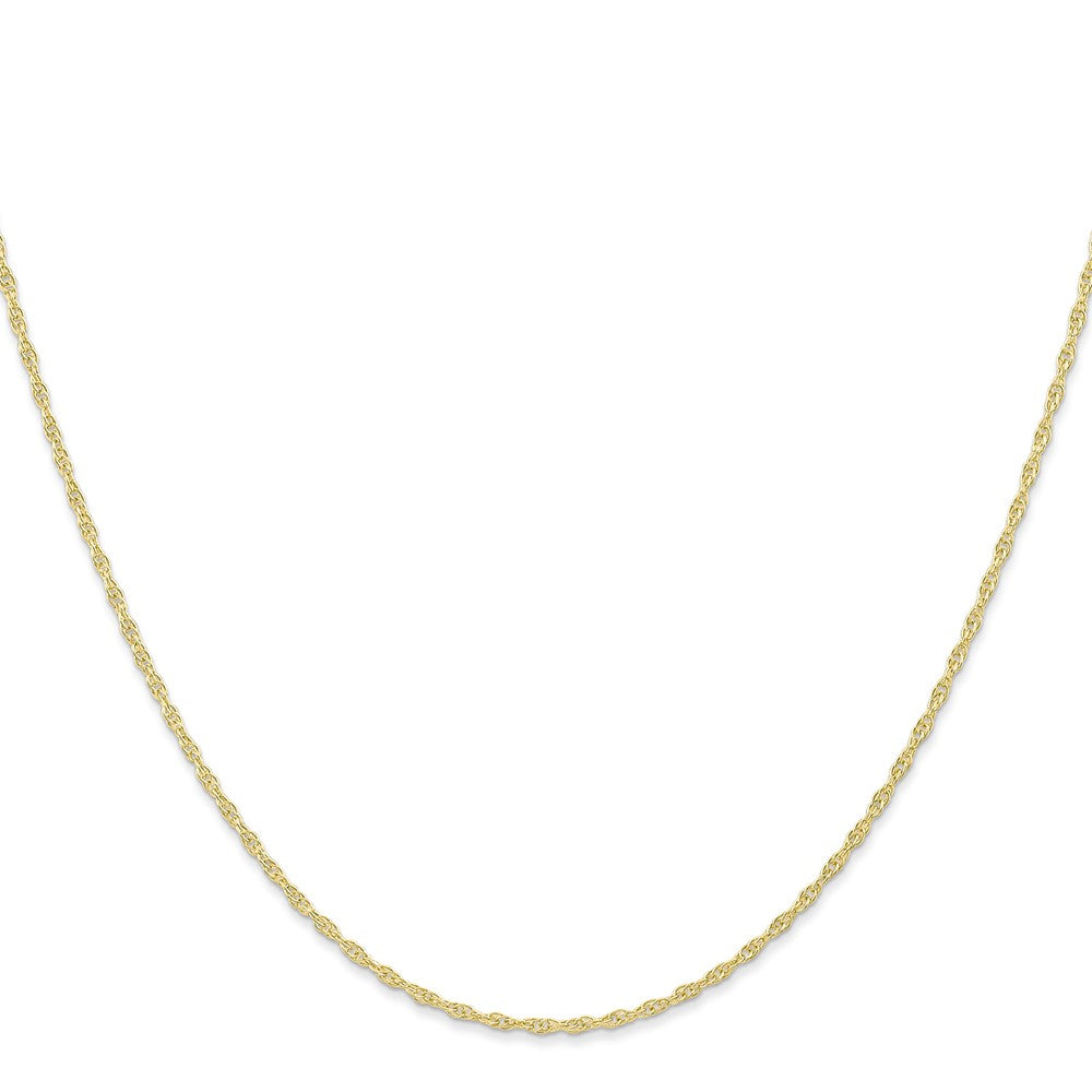 20 Inch 10K 1.15mmcarded Cable Rope Chain Necklace