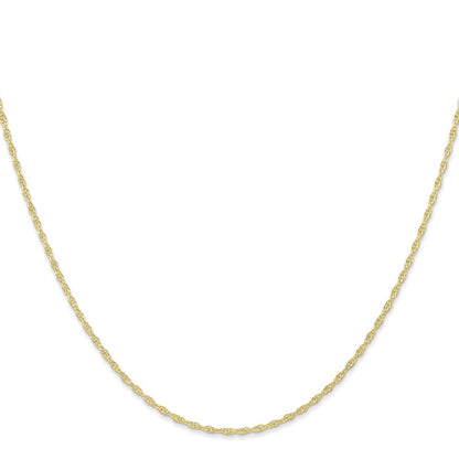 20 Inch 10K 1.15mmcarded Cable Rope Chain Necklace