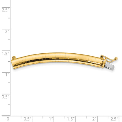 10K Yellow Gold 6mm Omega Extender For Necklace