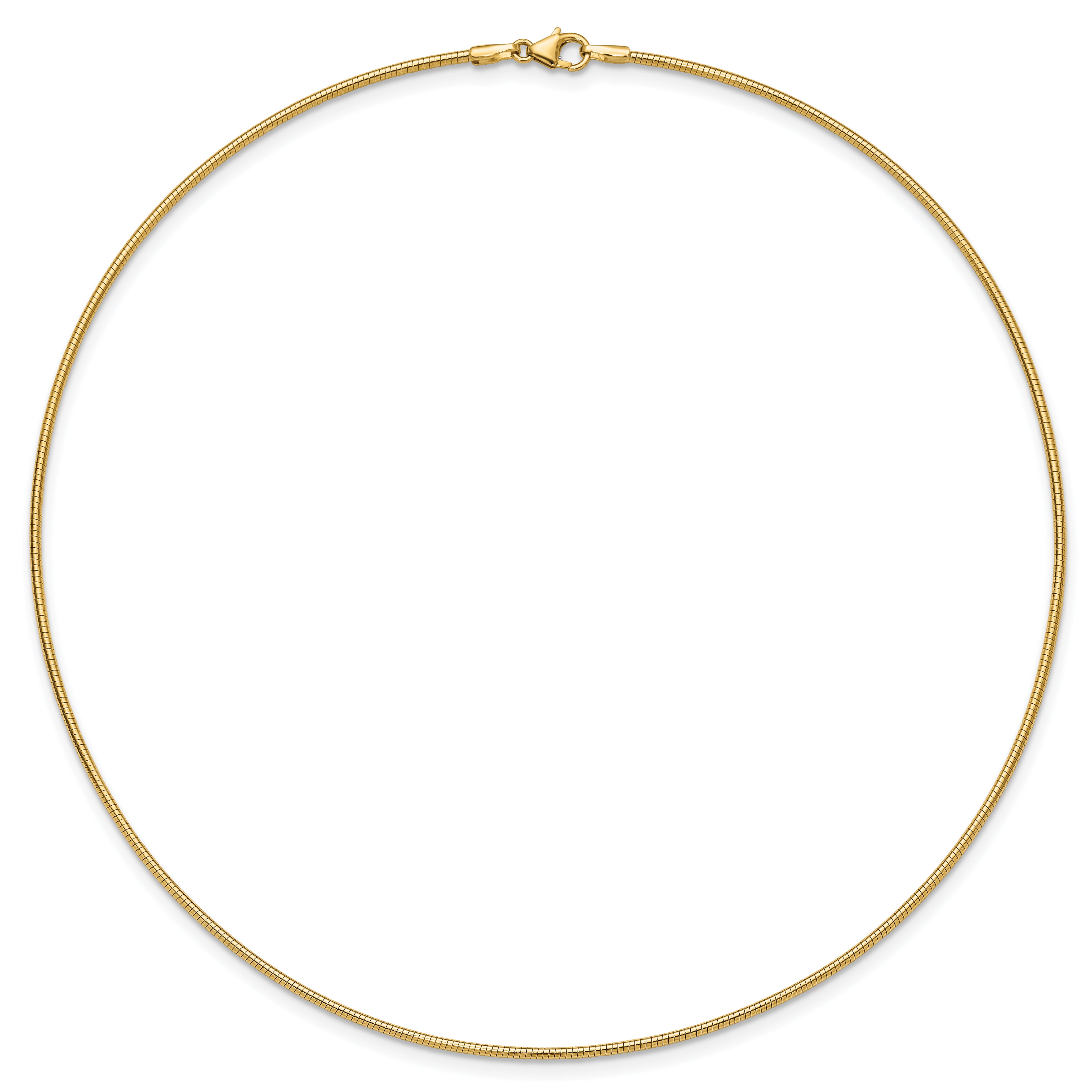 10K Yellow Gold 1.4mm Round Omega