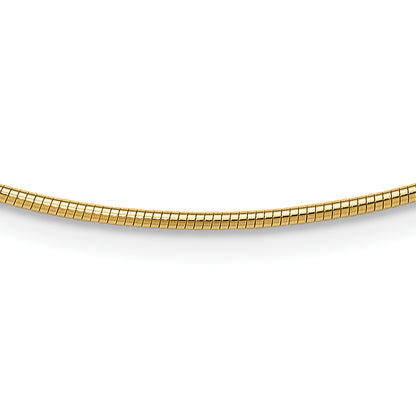 10K Yellow Gold 1.4mm Round Omega