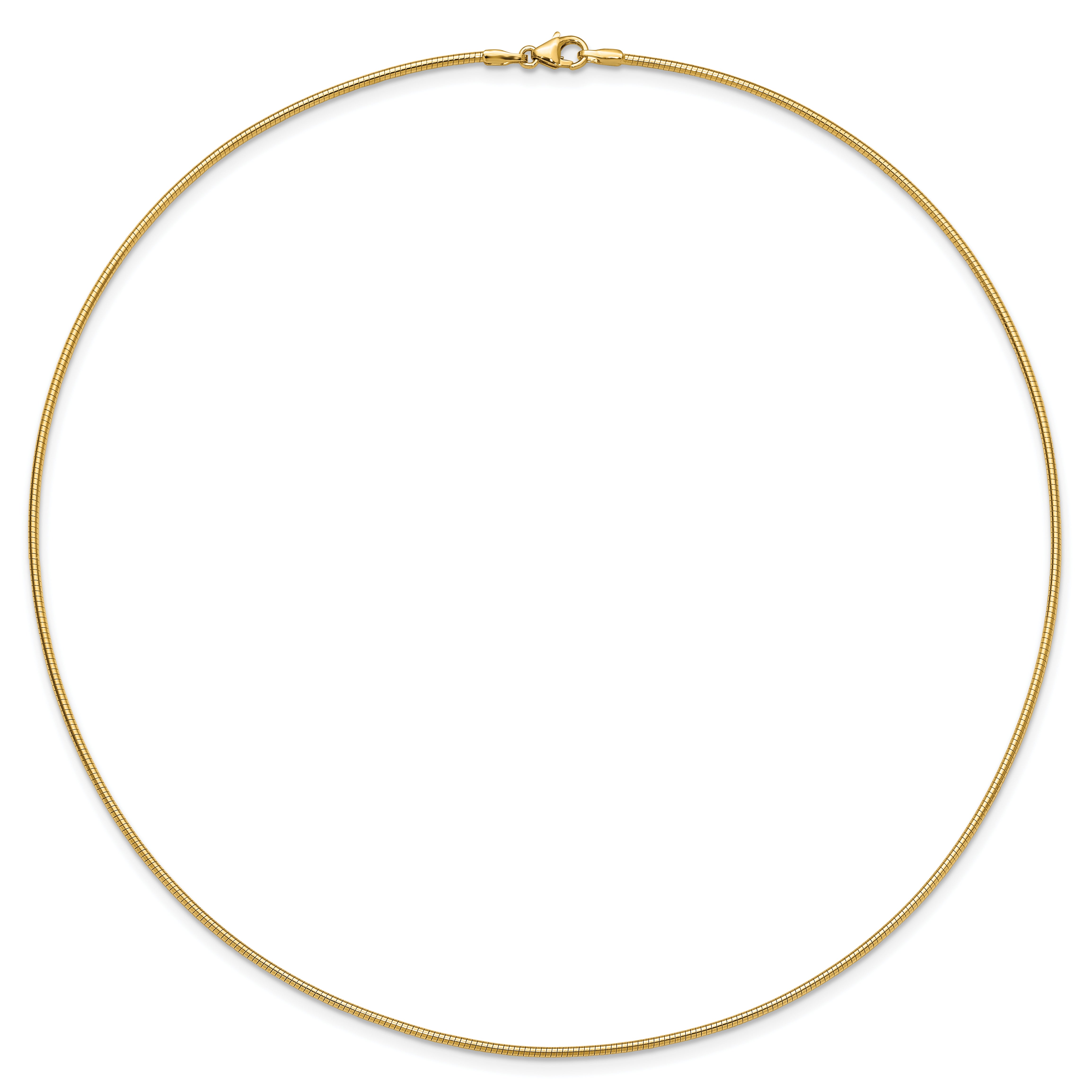 10K Yellow Gold 1.4mm Round Omega
