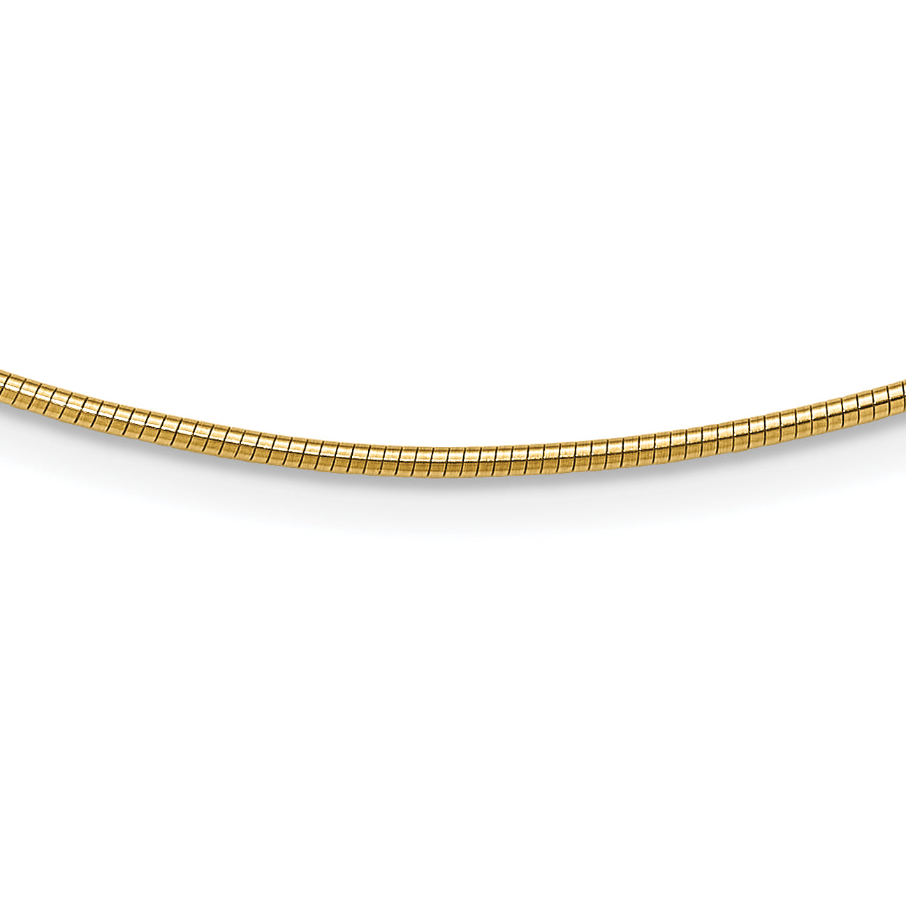 10K Yellow Gold 1.4mm Round Omega