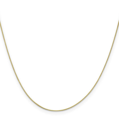 24 Inch 10K .5mm Box Chain