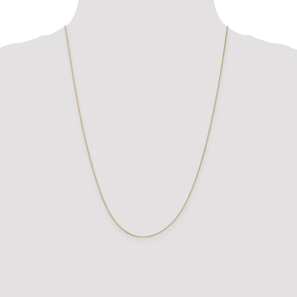 24 Inch 10K .5mm Box Chain