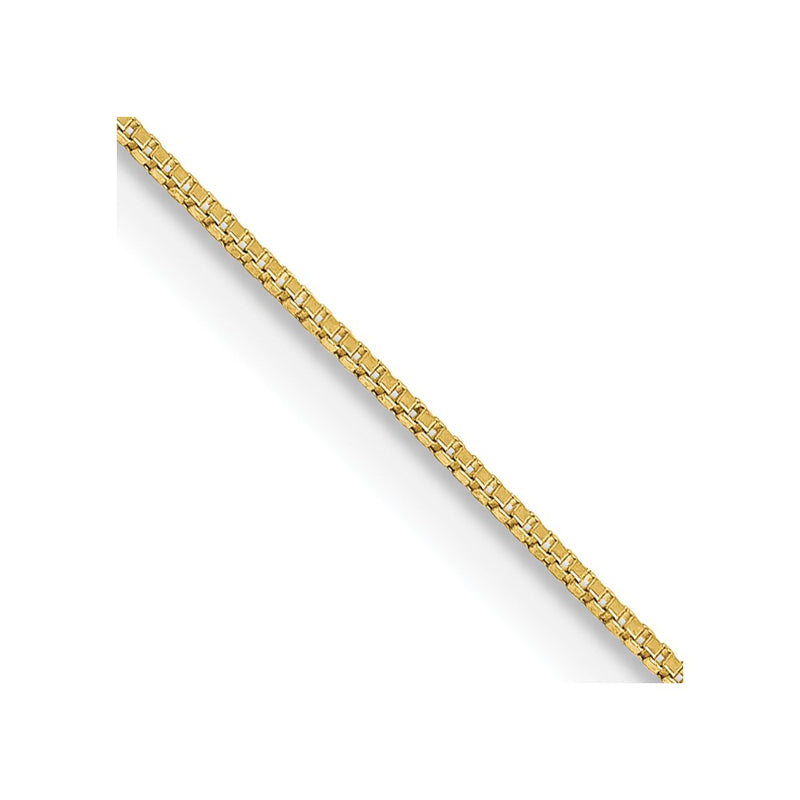 24 Inch 10K .5mm Box Chain Necklace
